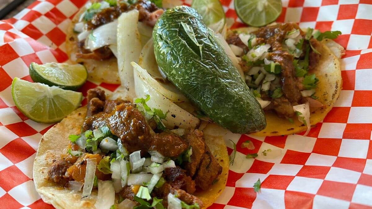 Image of food served at Tacos Lupe